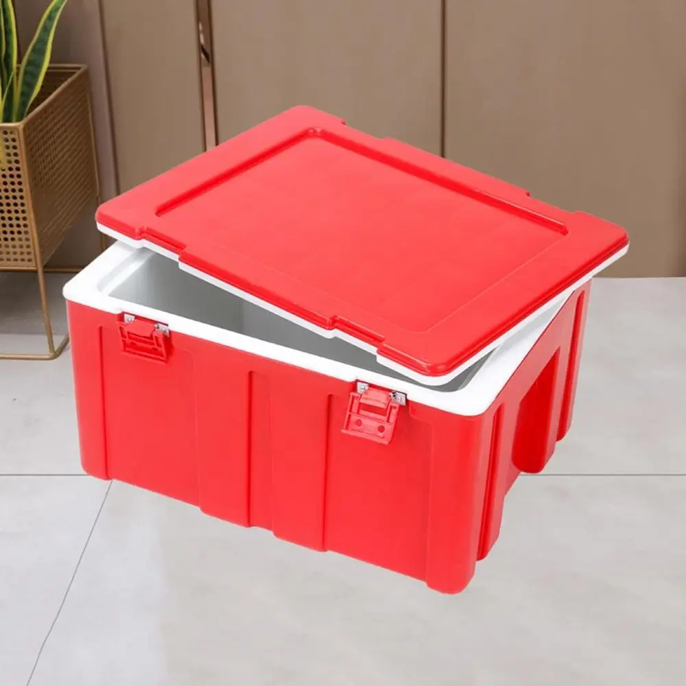 Food Storage Camping - Robuste Outdoor-Camping-Kühlbox mit Seitengriffen, Doppelfunktion als