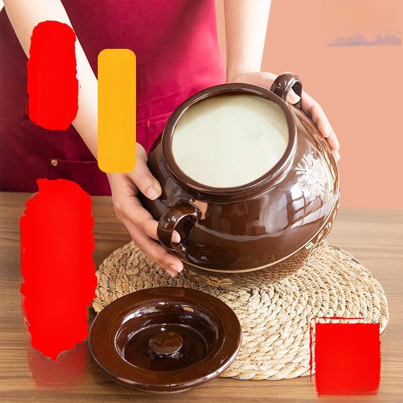 Food Storage Temperature - Traditionelle chinesische Keramikschale für Schweinefett, hochtemperaturbeständig,