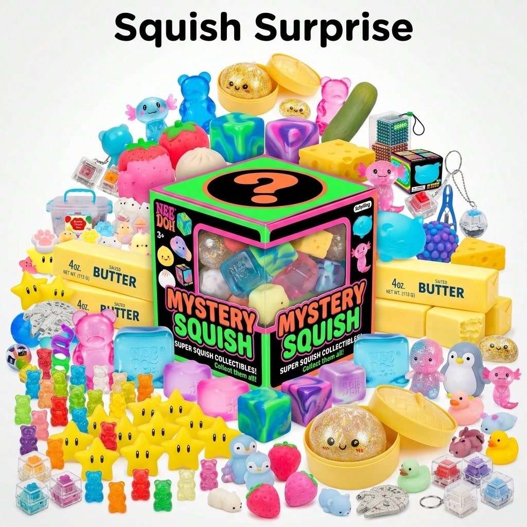 Food Storage Heat - Überraschungsbox – Langsam aufspringende Squishy-Spielzeuge, Quetschspielzeuge
