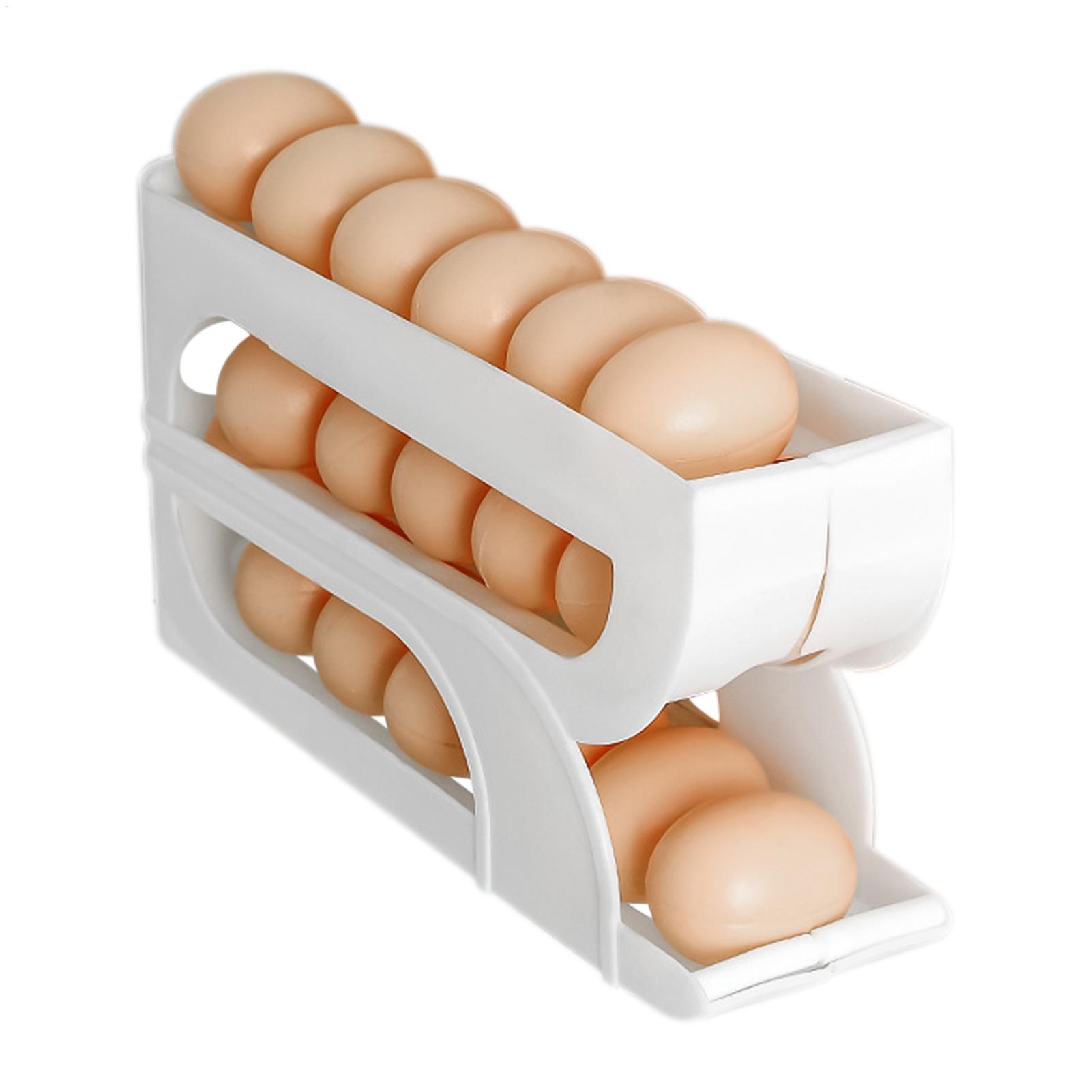 Food Storage Rack For Kitchen - Automatischer Eierroller Neuer Haushalts-Küchen-Eierroller-Ständer Platzsparender Eier-Organizer