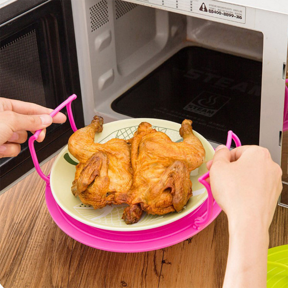 Food Storage Heat - Geschirraufbewahrungsregal Küchen-Dampfgarer Multifunktionales Zusammenklappbares Mikrowellengeeignetes Reiskocher-Zubehör