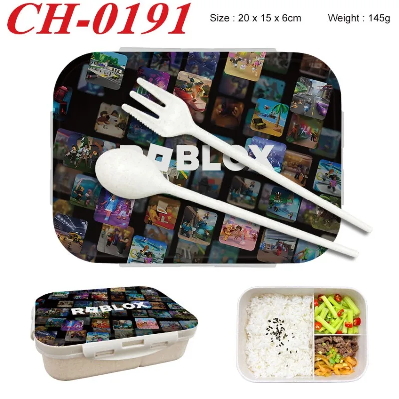 Food Storage Usa - Roblox Bento-Lunchbox mit Spielfiguren-Aufdruck, Lebensmittelbehälter, Geburtstagsgeschenke