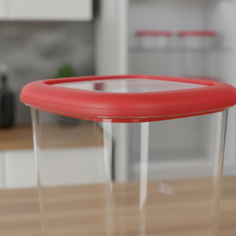 Stackable Pantry Bin - 6-teiliges Luftdichtes Lebensmittel-Aufbewahrungsbehälter-Set Durchsichtiges Design Plastik