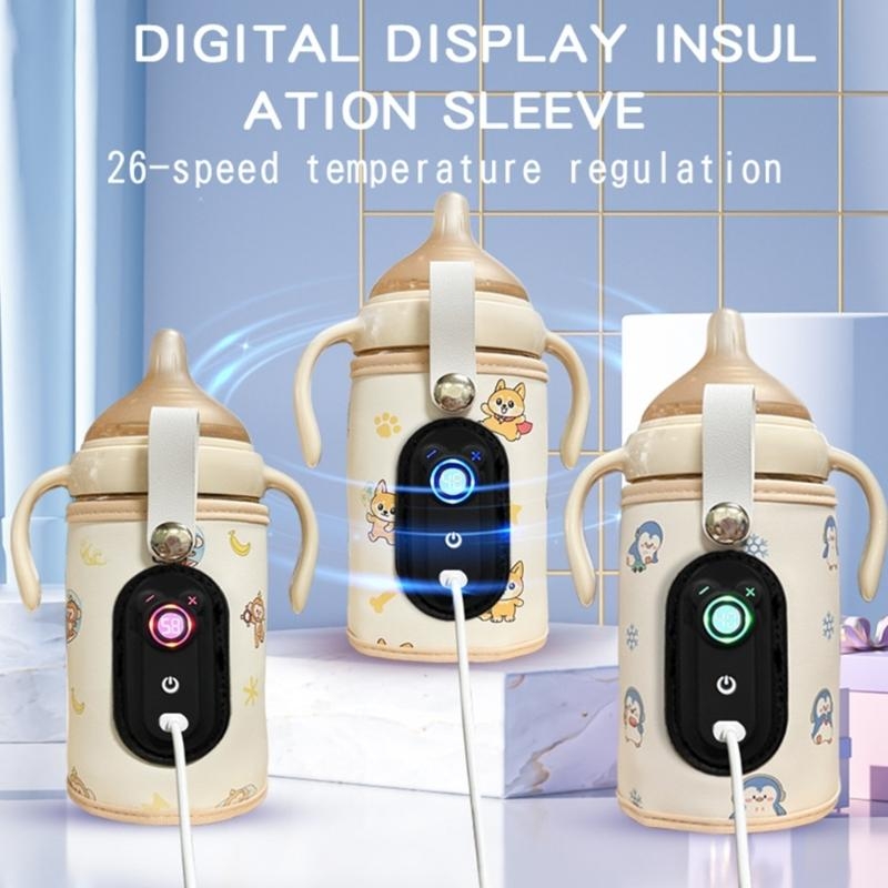 Food Storage Temperature - J15U USB-Babyflaschenwärmer mit Schnellheizfunktion, einstellbarer Temperaturwärmer,