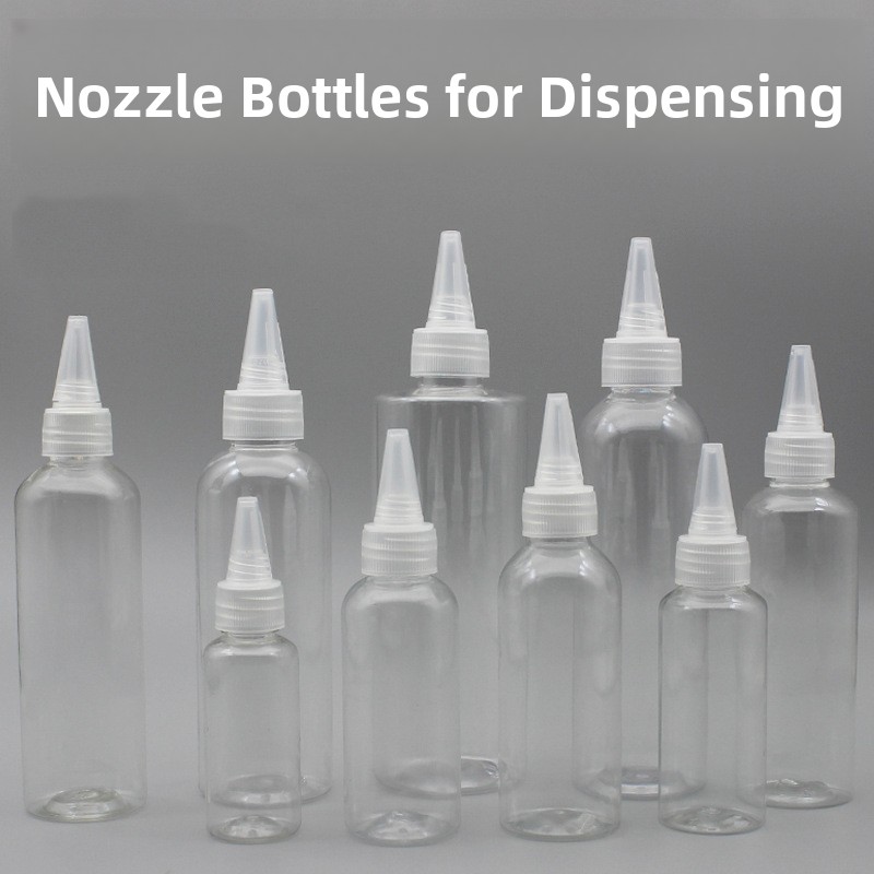 Food Storage Temperature - Lebensmittelechte Plastikflasche mit Deckel, spitzer Ausguss,