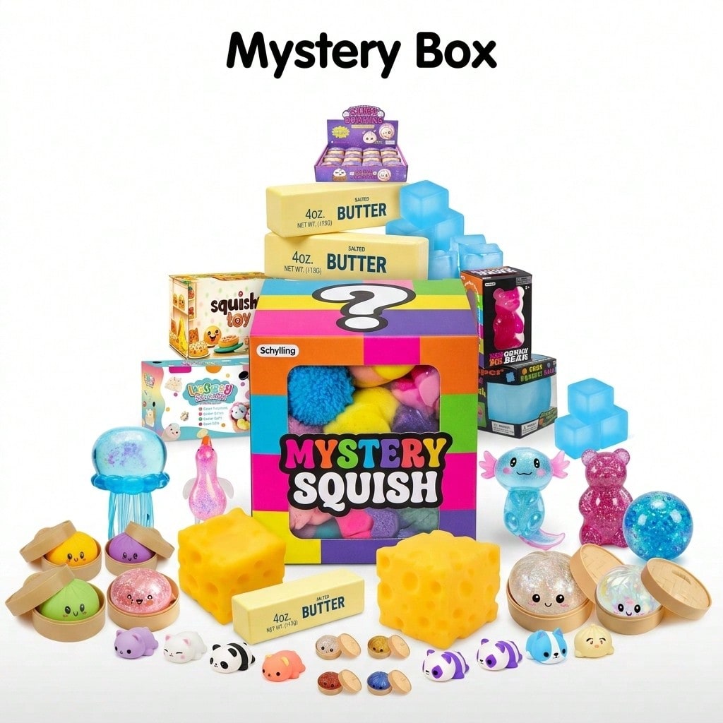 Food Storage Heat - Überraschungsbox – Langsam aufspringende Squishy-Spielzeuge, Quetschspielzeuge