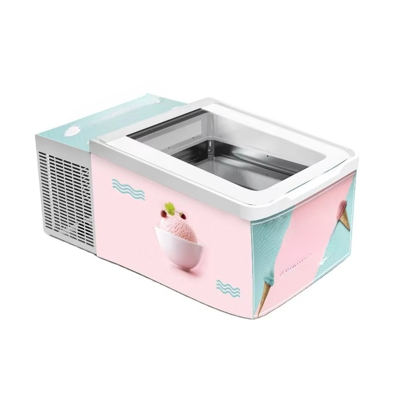Food Storage Temperature - Eiscreme-Eis am Stiel-Display, Eiscreme-Vitrine, Licht emittierendes