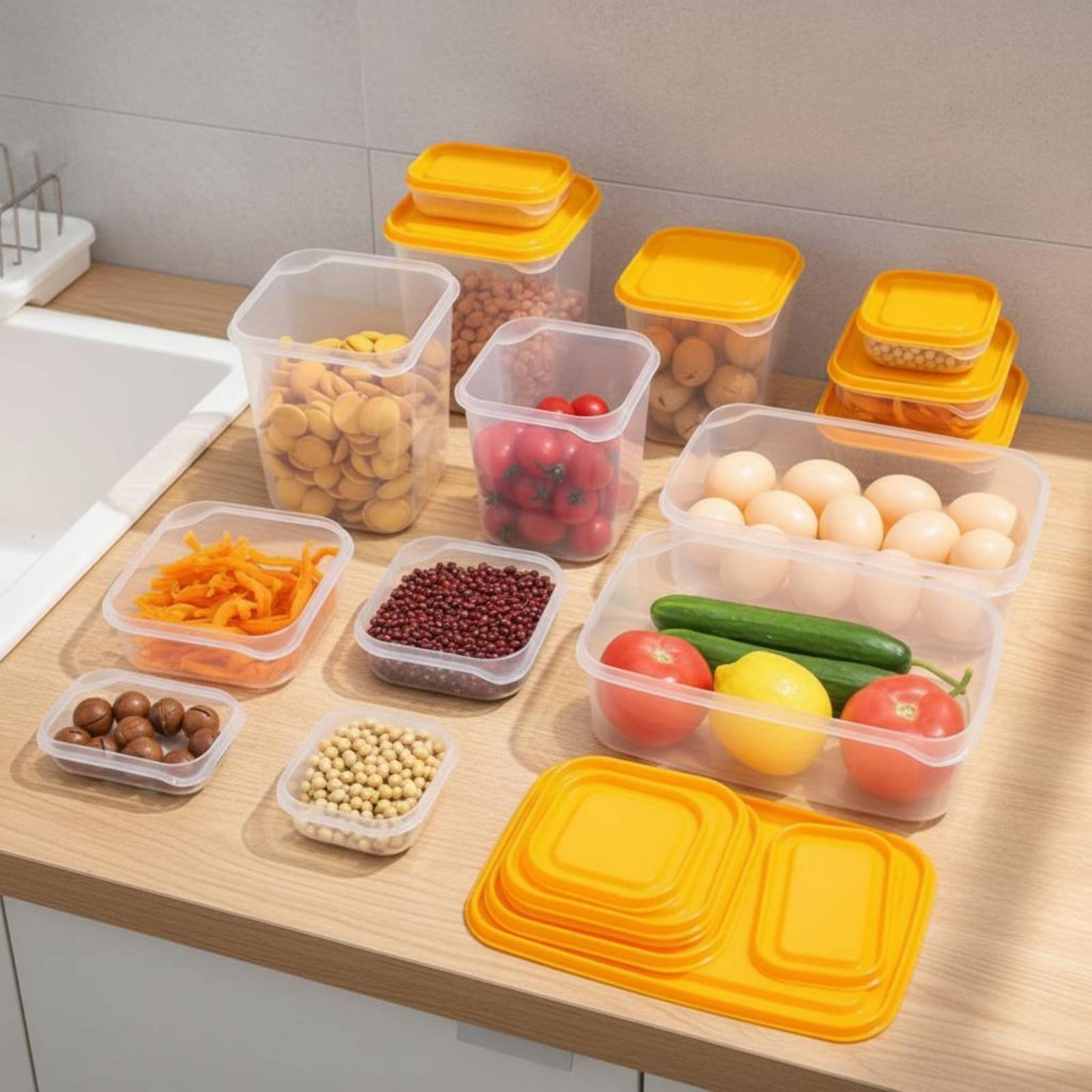 17-teiliges Kühlschrank-Aufbew – Food Storage Containers Set Bewertung und Preis