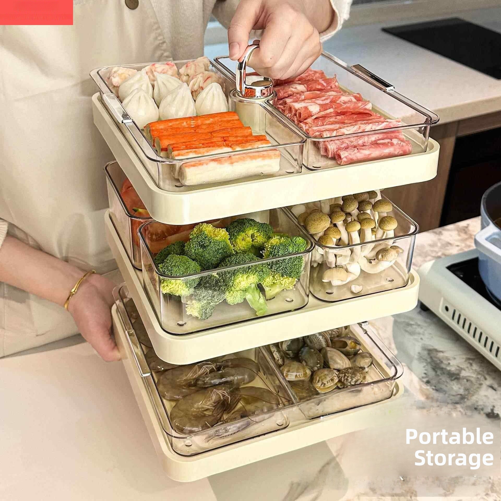 Multifunktionales Drehbares Gi – Food Storage And Preparation Bewertung und Preis