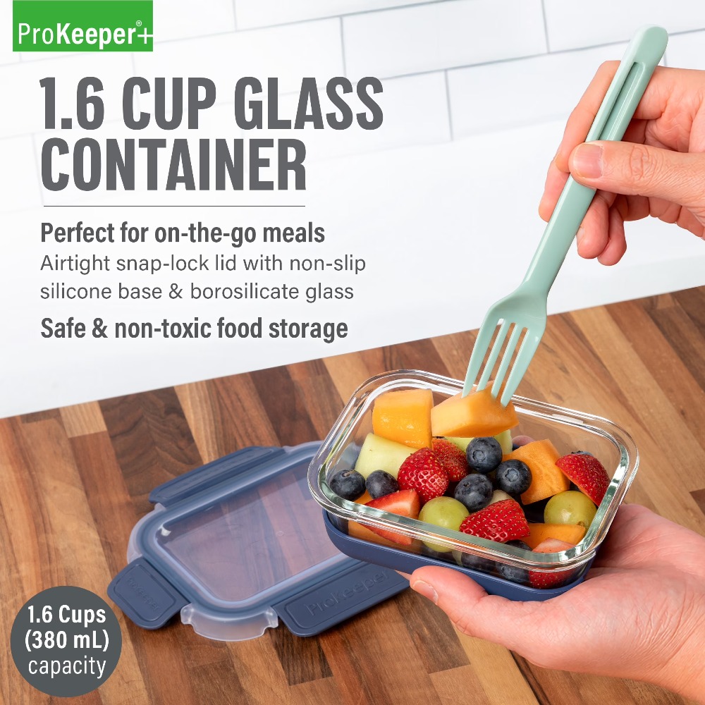 2er-Pack 1,6-Cup Glas-Lebensmi – Food Storage Glass Containers Bewertung und Preis