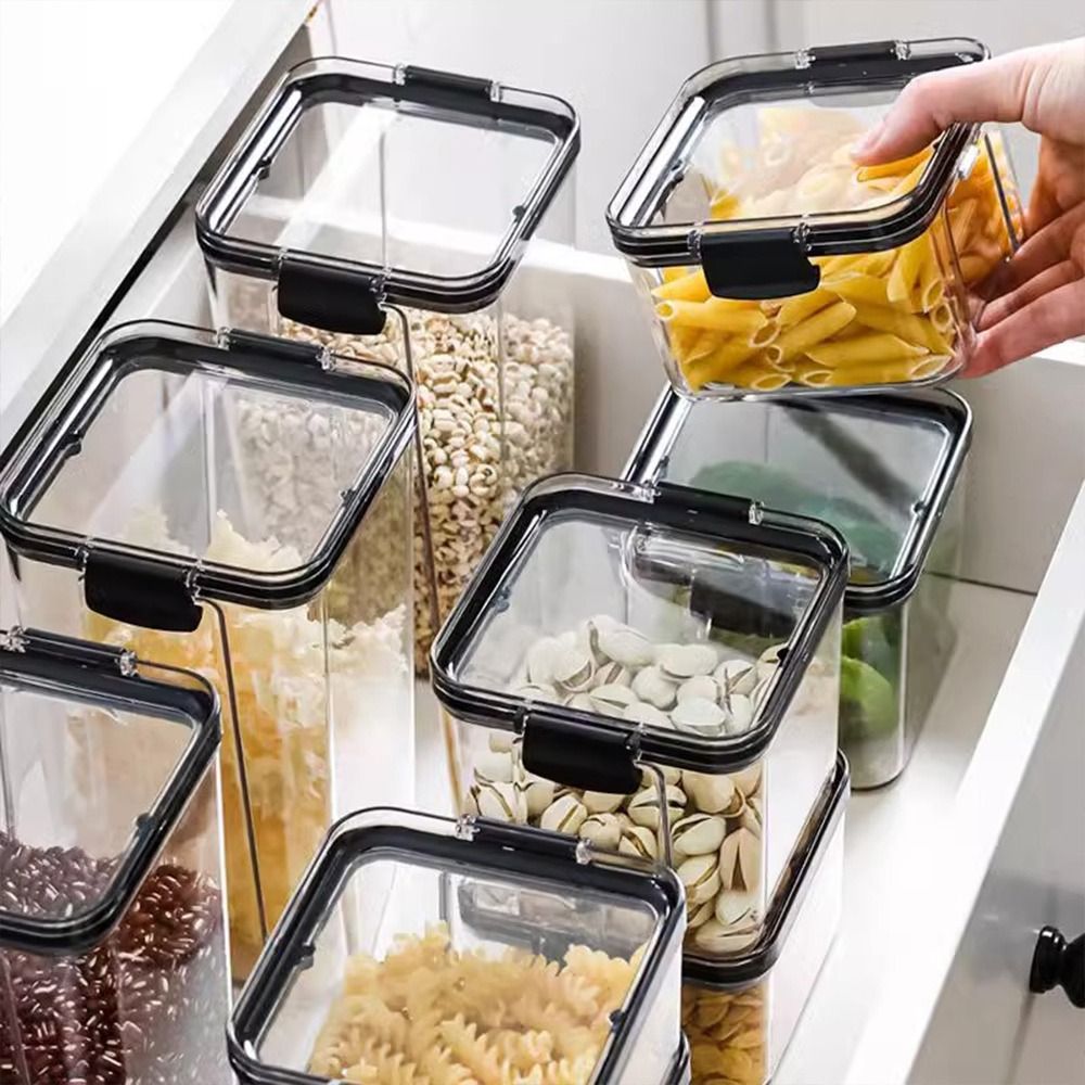 Transparenter Lebensmittel-Auf – Stackable Pantry Bin Bewertung und Preis