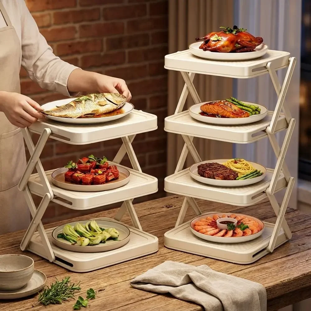 3/4-stufiges Aufbewahrungsrega – Food Storage And Preparation Bewertung und Preis
