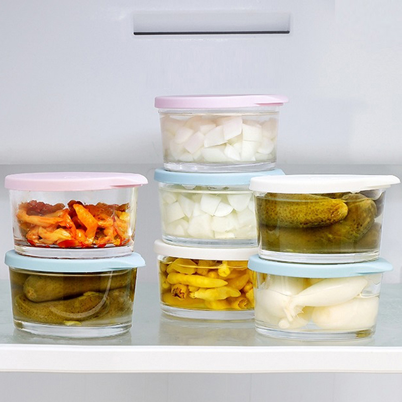 ● Mikrowellengeeigneter Runder – Food Storage Glass Containers Bewertung und Preis