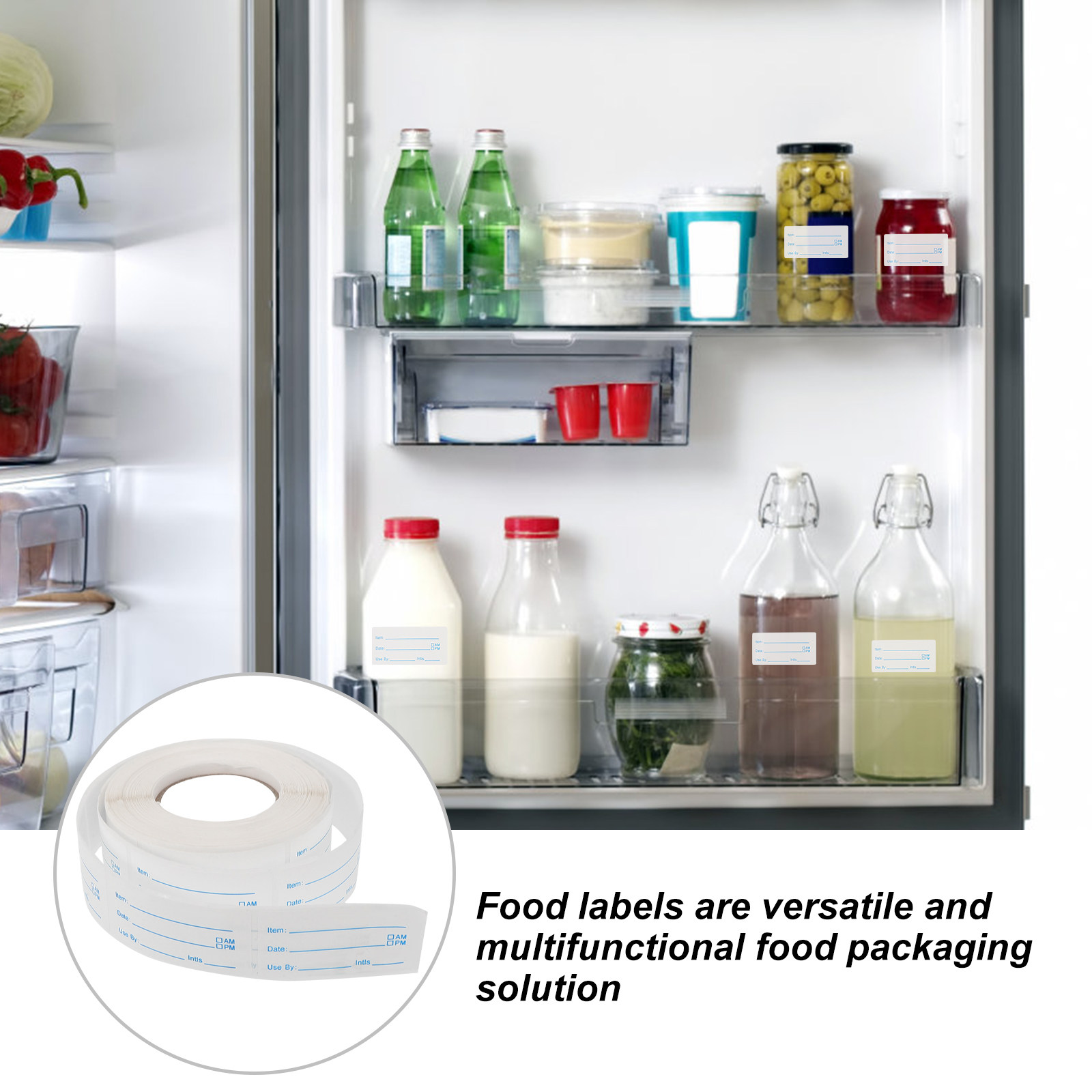 1 Rolle Datums-Etiketten-Aufkl – Food Storage Label Bewertung und Preis