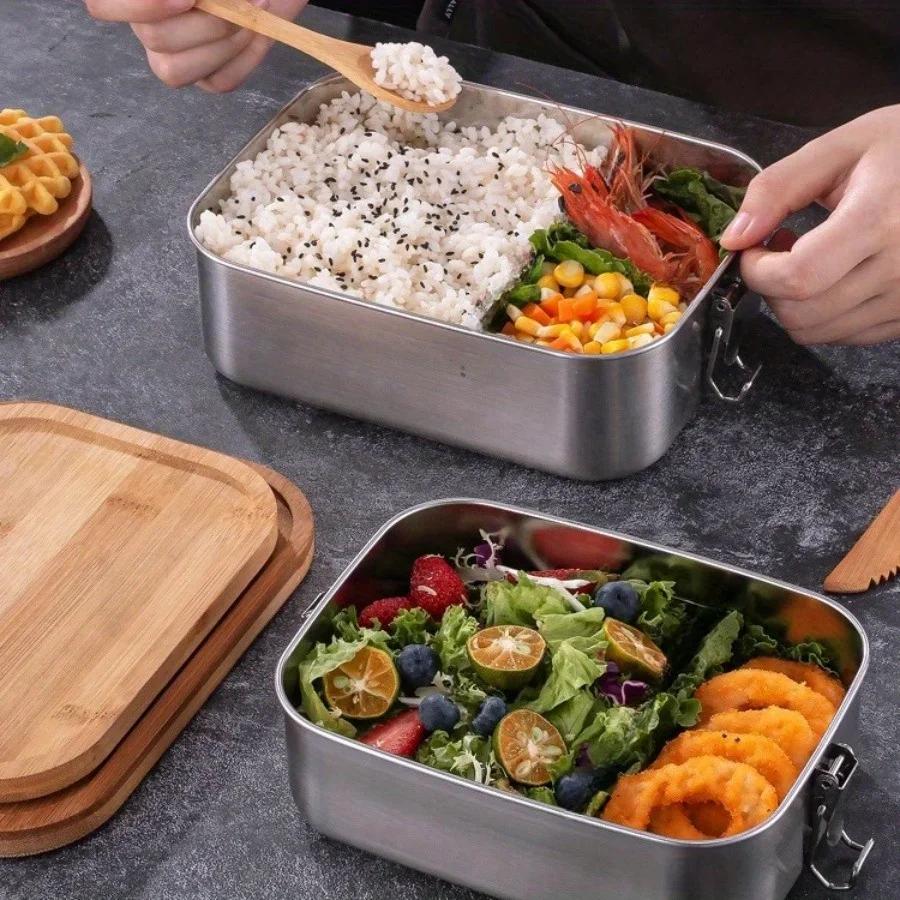 Neue Lunchbox mit Bambusdeckel – Food Storage Square Containers Bewertung und Preis