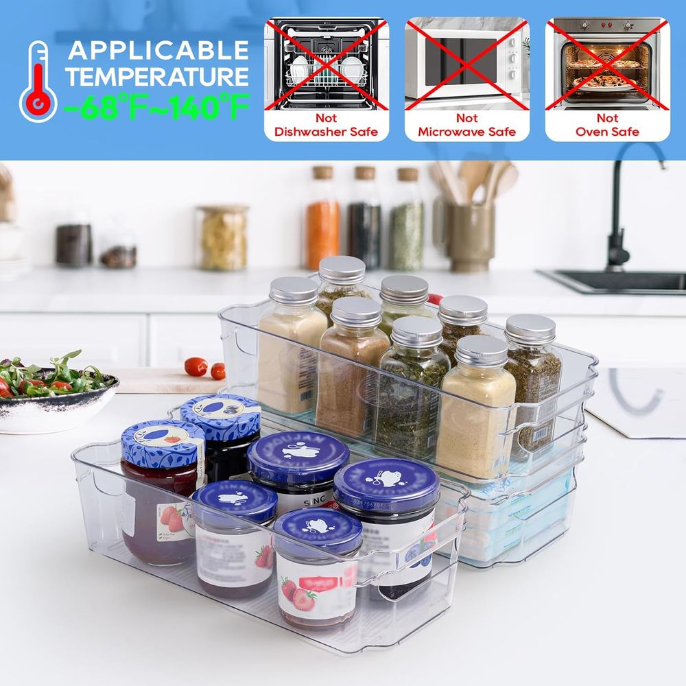 8er-Pack Transparente Kunststo – Stackable Pantry Bin Bewertung und Preis