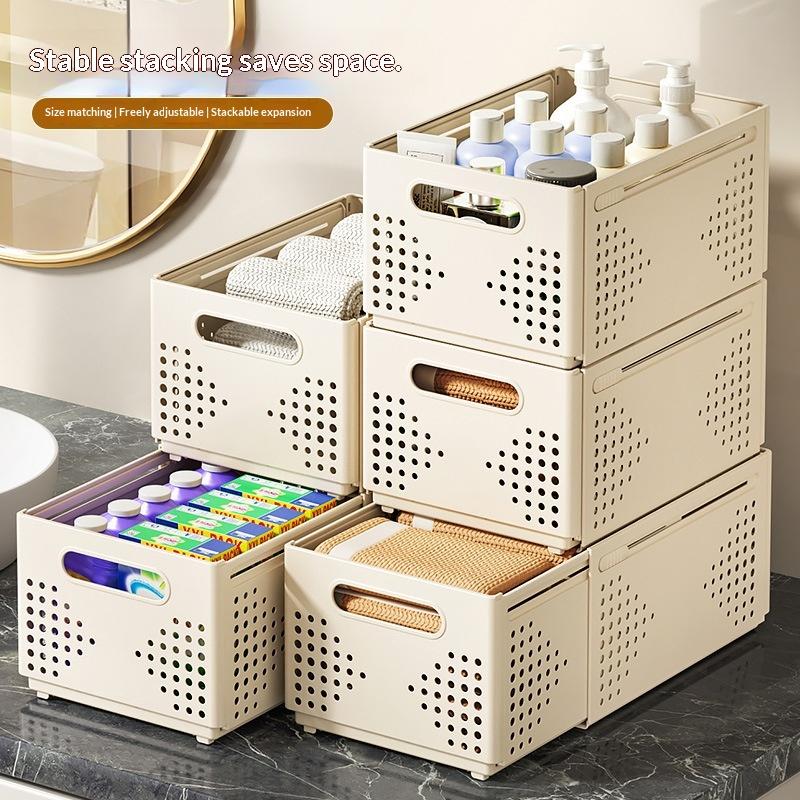 ● Ausziehbare Kunststoff-Aufbe – Stackable Pantry Bin Bewertung und Preis