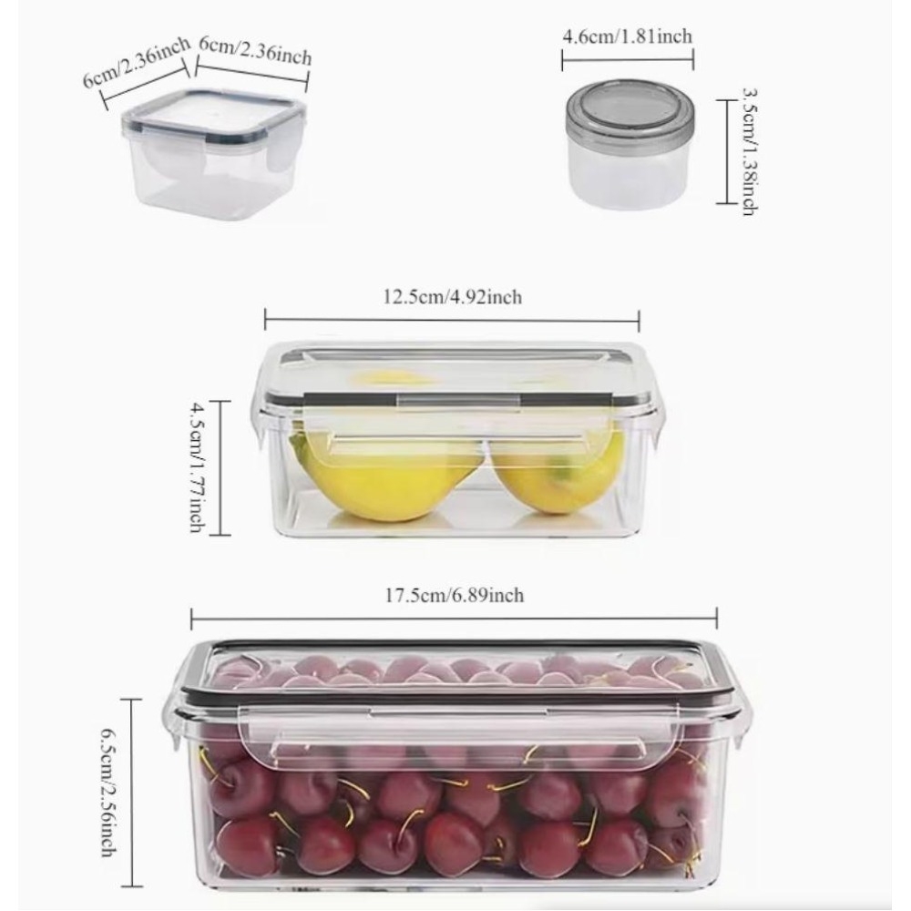4-teiliges Set Transparente Le – Food Storage Containers Set Bewertung und Preis