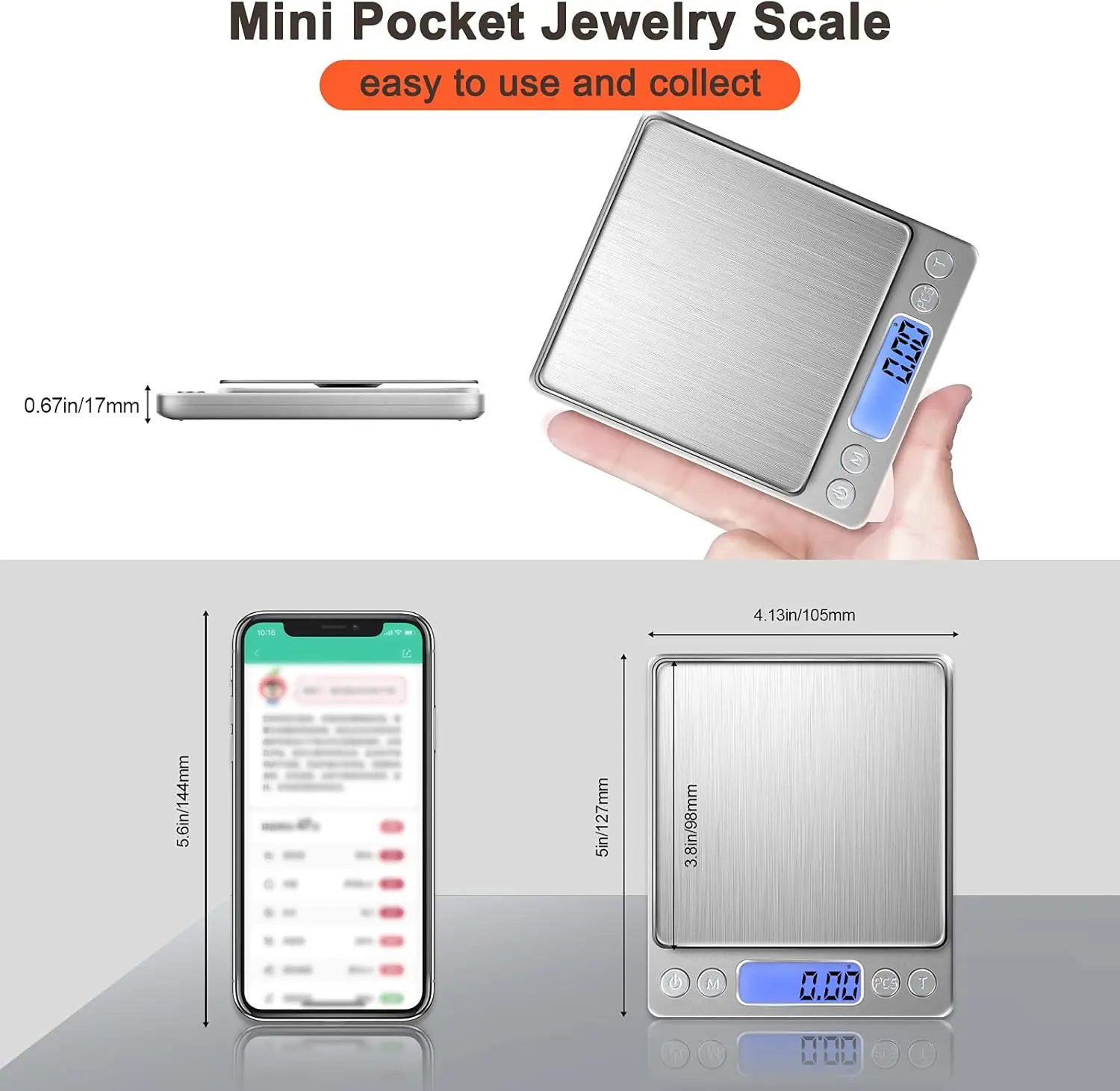Digitale LCD-Schmuckwaage, 3 k – Food Storage Table Bewertung und Preis