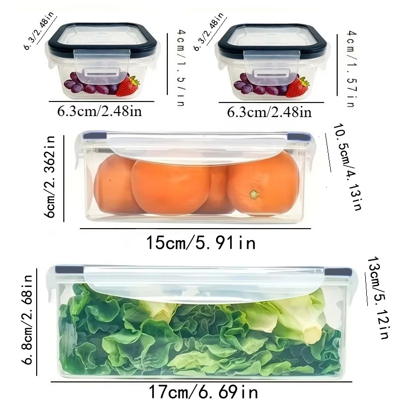 8-teiliges Set mit 4 Behältern – Food Storage Containers Set Bewertung und Preis