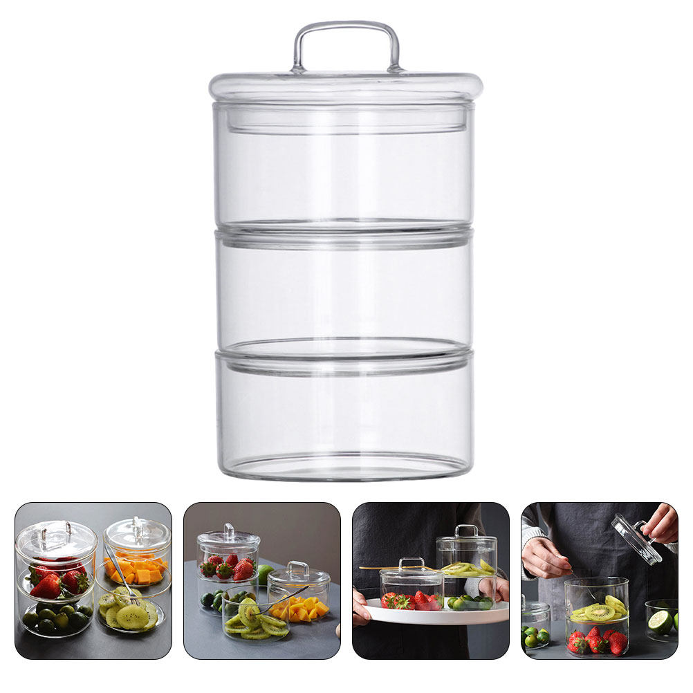 1 Set Transparente Glas-Aufbew – Food Storage Glass Containers Bewertung und Preis