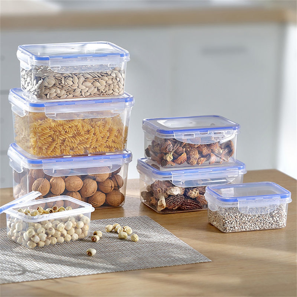 1/4er-Pack Lebensmittel-Aufbew – Stackable Pantry Bin Bewertung und Preis