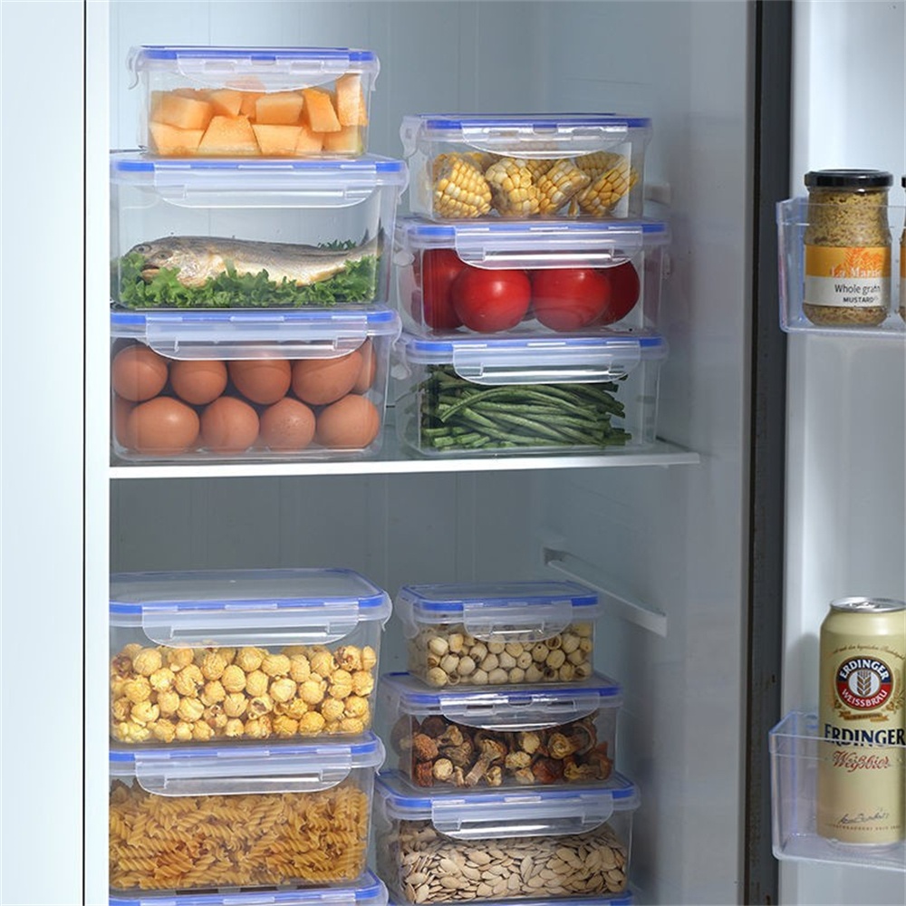 1/4er-Pack Lebensmittel-Aufbew – Stackable Pantry Bin Bewertung und Preis