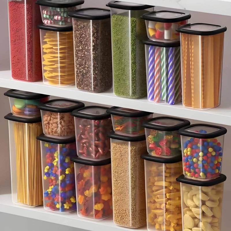 6-teiliges Luftdichtes Lebensm – Stackable Pantry Bin Bewertung und Preis