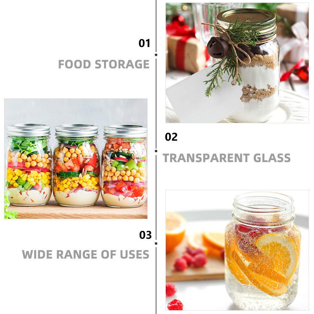6 Stück Transparente Runde Gla – Food Storage In The Kitchen Bewertung und Preis