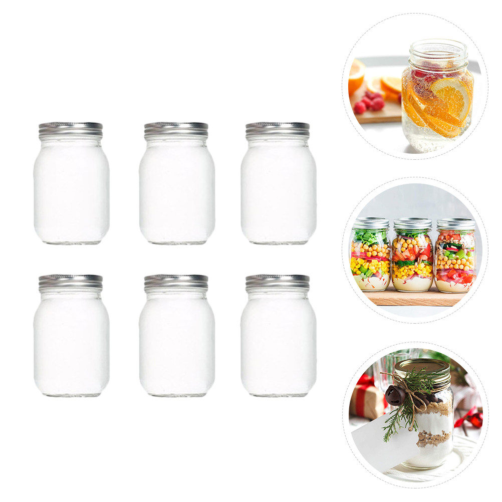 6 Stück Transparente Runde Gla – Food Storage In The Kitchen Bewertung und Preis