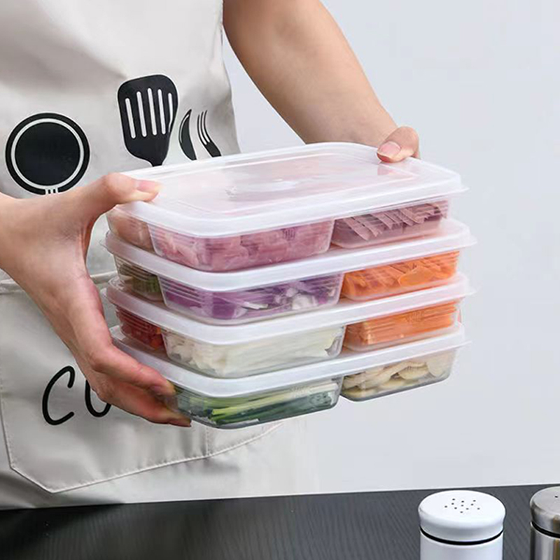 Neu: Tragbare 4-Fächer-Aufbewa – Food Storage Square Containers Bewertung und Preis