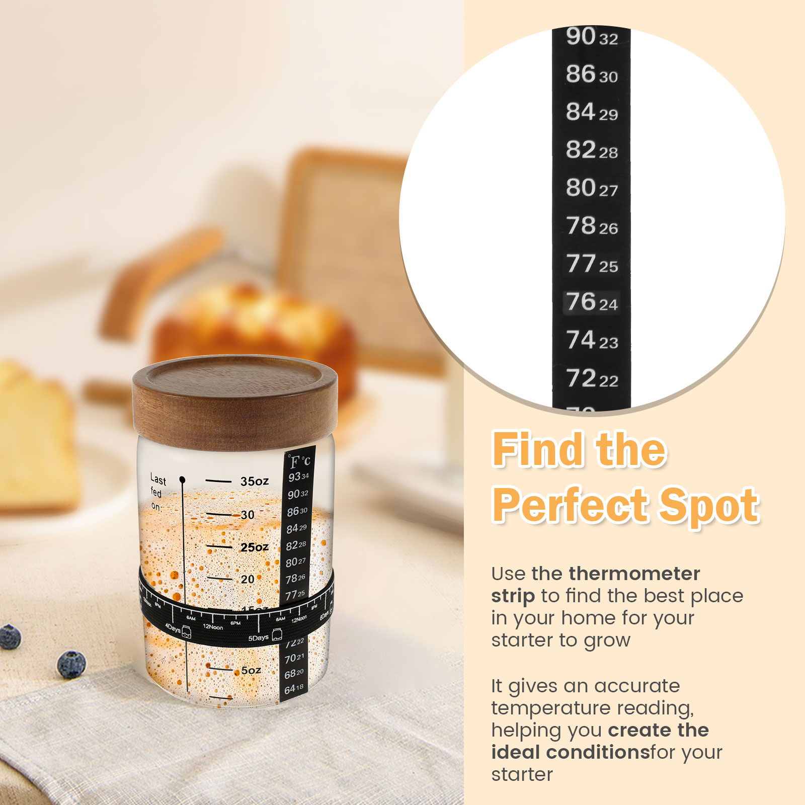 Sauerteig-Starterglas-Set, 100 – Food Storage Glass Containers Bewertung und Preis