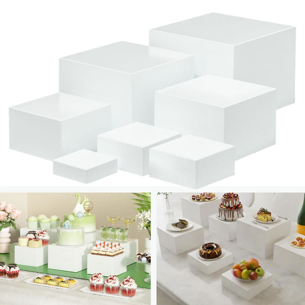7-teilige Acryl-Würfel-Display – Food Storage Table Bewertung und Preis