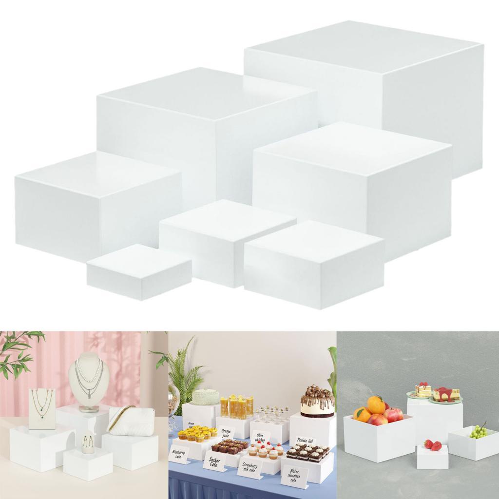 7-teilige Acryl-Würfel-Display – Food Storage Table Bewertung und Preis