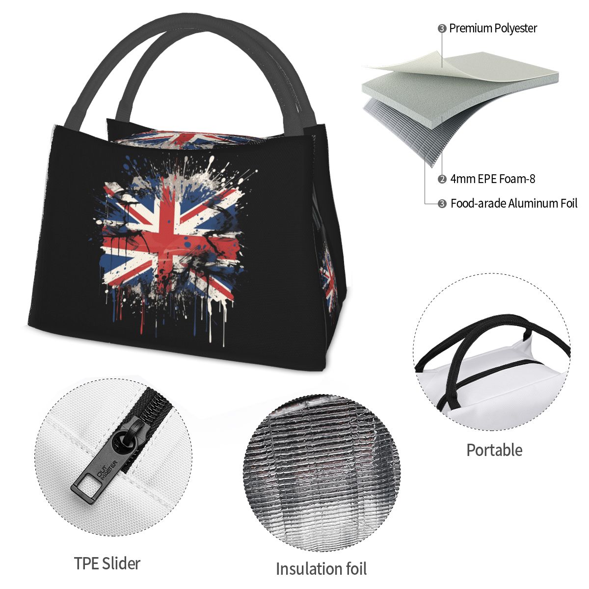 Union Jack-Flagge des Vereinig – Food Storage Uk Bewertung und Preis