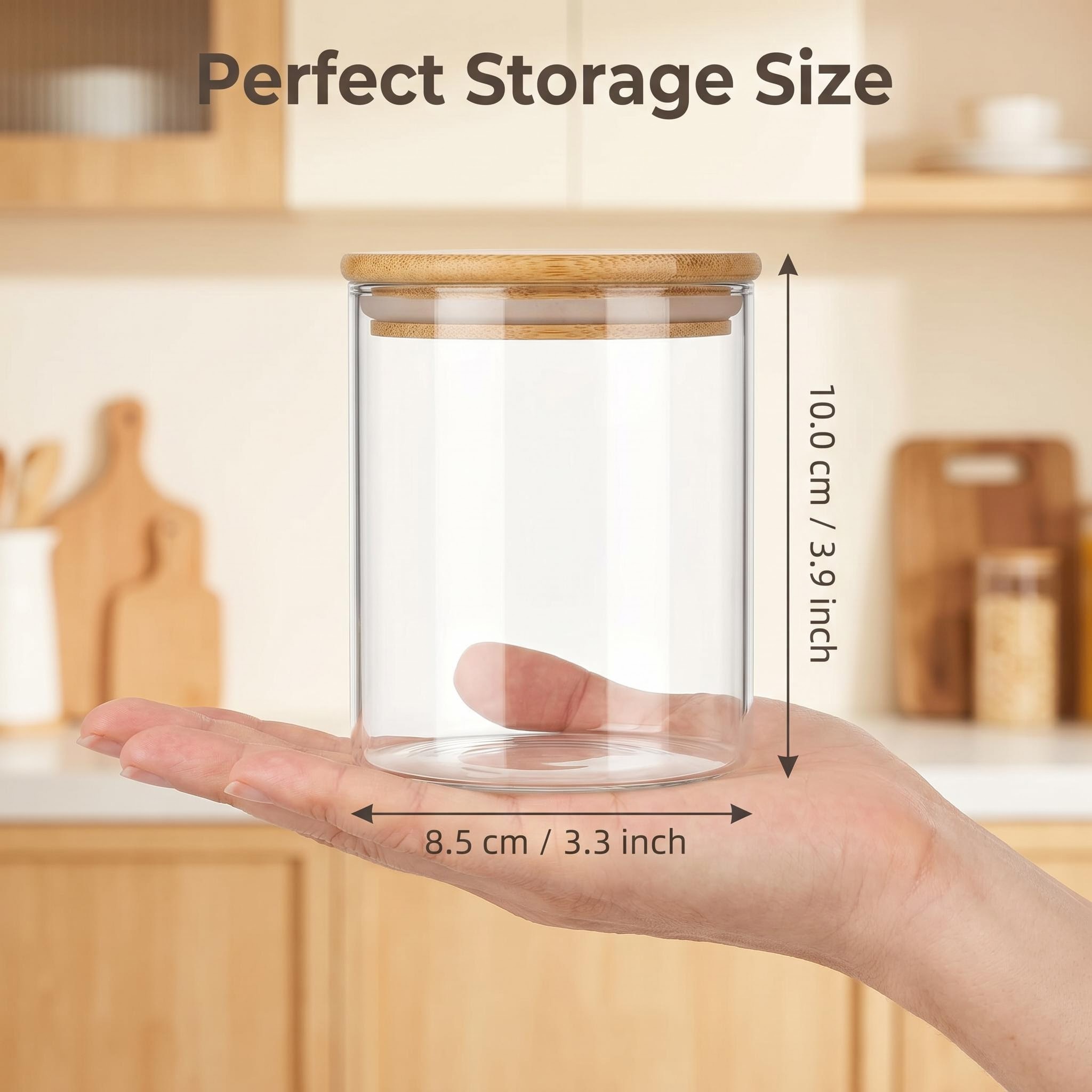 9-teiliges Set Klare Glas-Aufb – Food Storage Glass Containers Bewertung und Preis