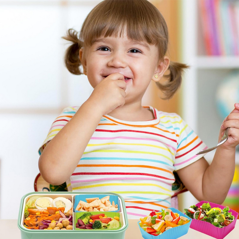8 Stück Silikon-Lunchbox-Trenn – Food Storage Heat Bewertung und Preis