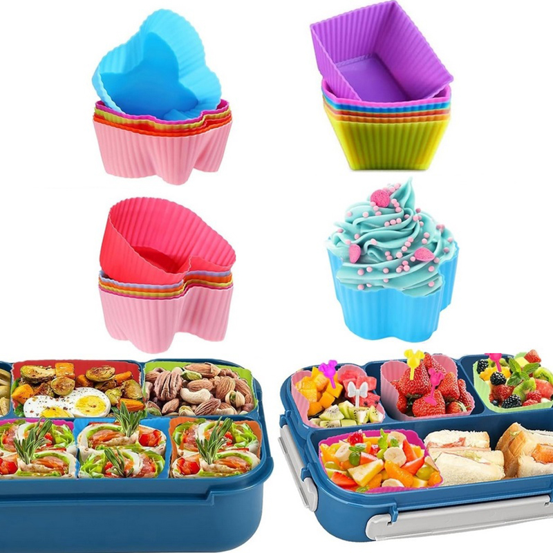8 Stück Silikon-Lunchbox-Trenn – Food Storage Heat Bewertung und Preis
