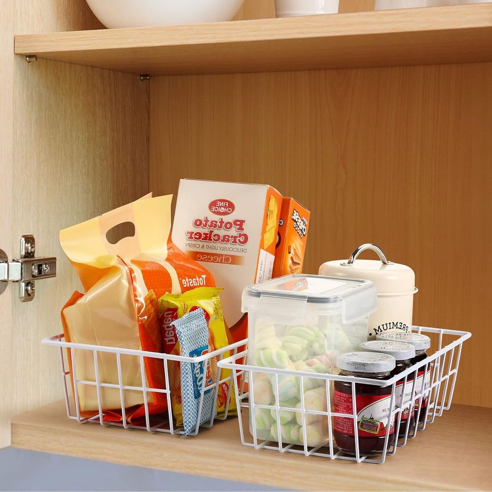 Organizer-Körbe aus Metalldrah – Stackable Pantry Bin Bewertung und Preis