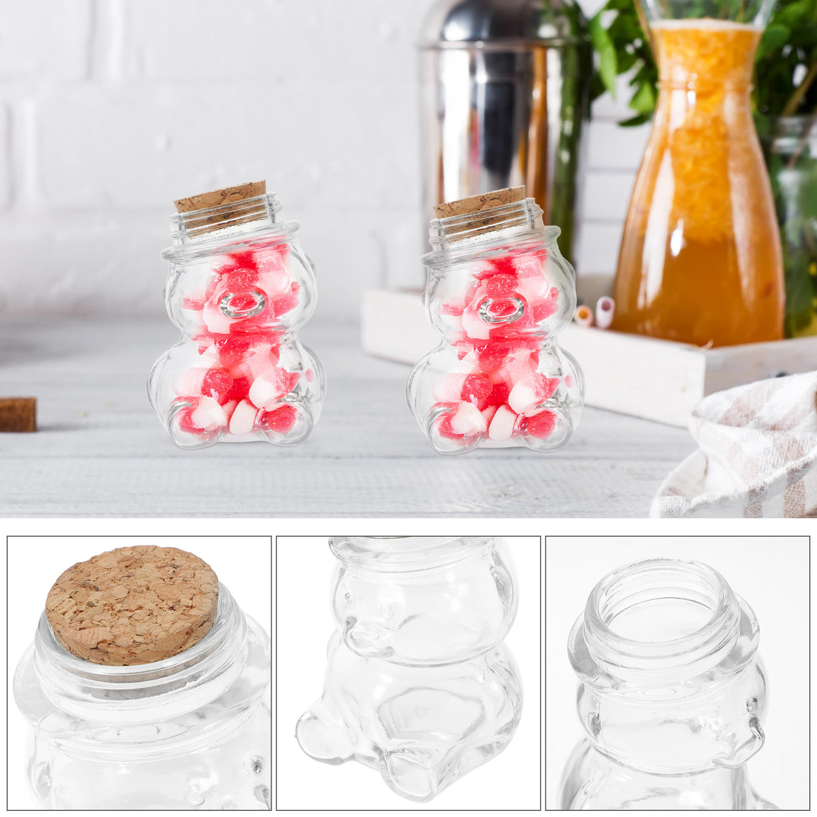 4-teiliges Glas-Bonbonglas-Set – Food Storage Containers Set Bewertung und Preis
