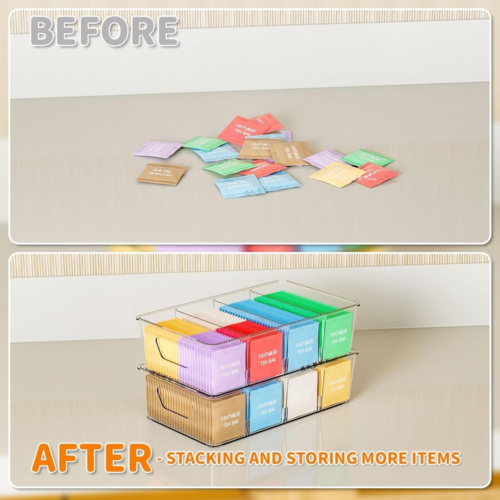 Stapelbare 6er-Pack Snack-Orga – Stackable Pantry Bin Bewertung und Preis