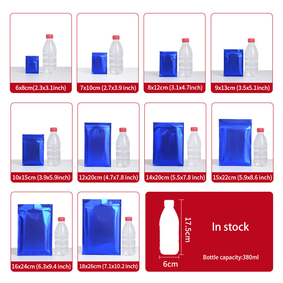 100 Stück matte blaue Folien-R – Food Storage Usa Bewertung und Preis