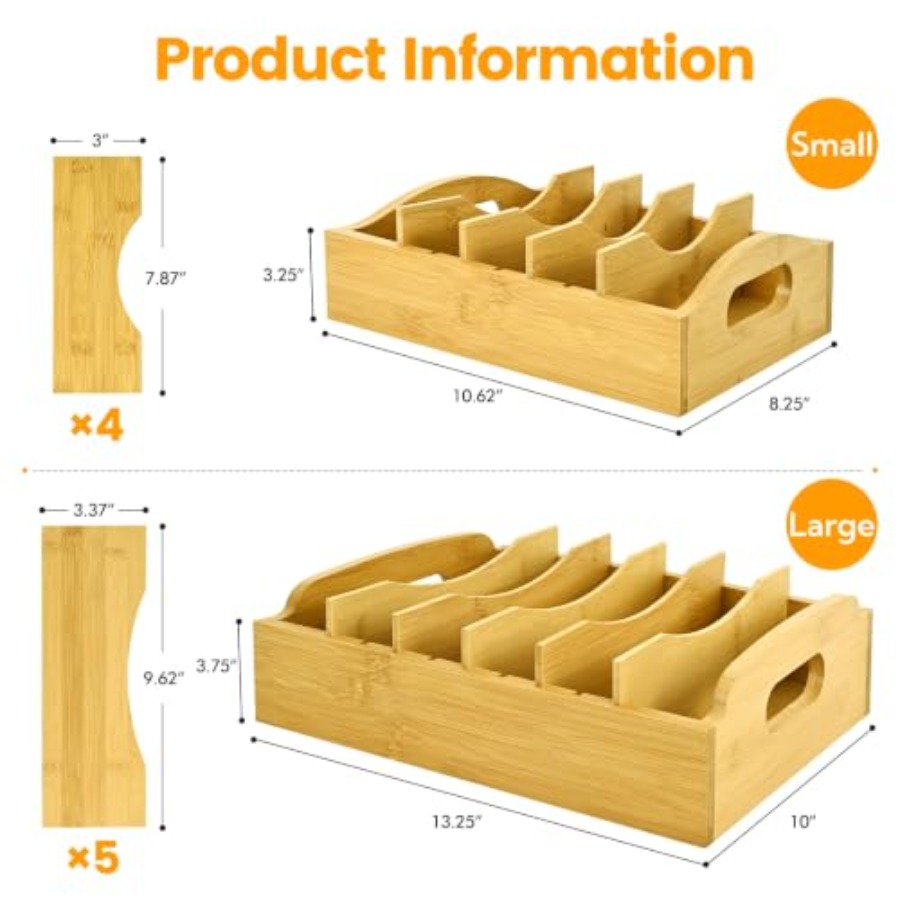 2er-Pack Bambus-Deckelhalter,  – Food Storage Containers With Lids Bewertung und Preis