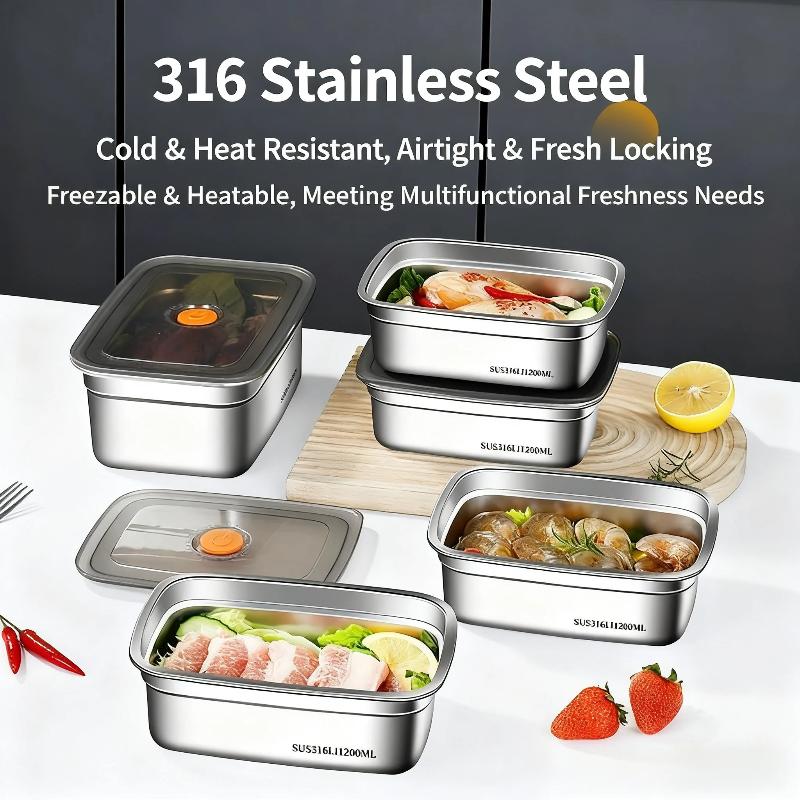 Edelstahl-Lunchbox mit Dichtun – Food Storage Camping Bewertung und Preis