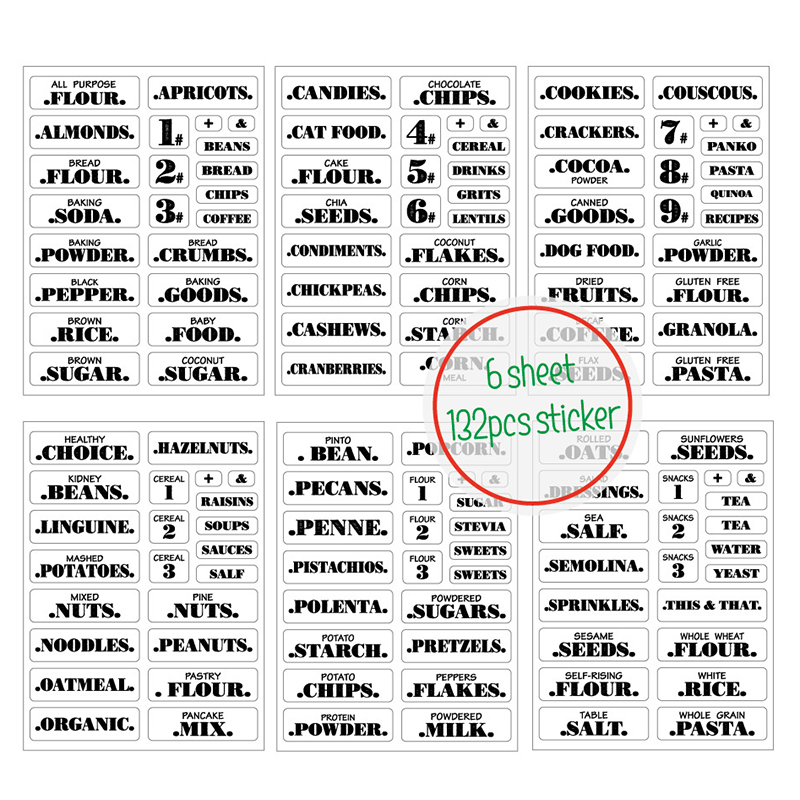 132 stücke Küche Wasserdichte  – Food Storage Label Bewertung und Preis