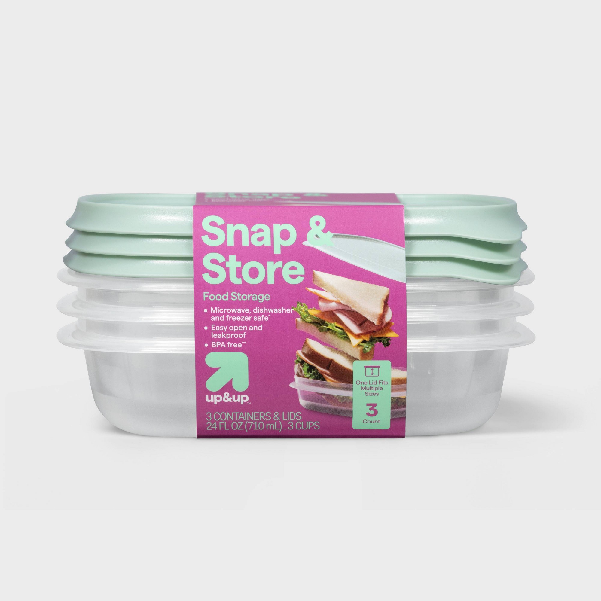 3-teilige quadratische Lebensm – Food Storage Square Containers Bewertung und Preis
