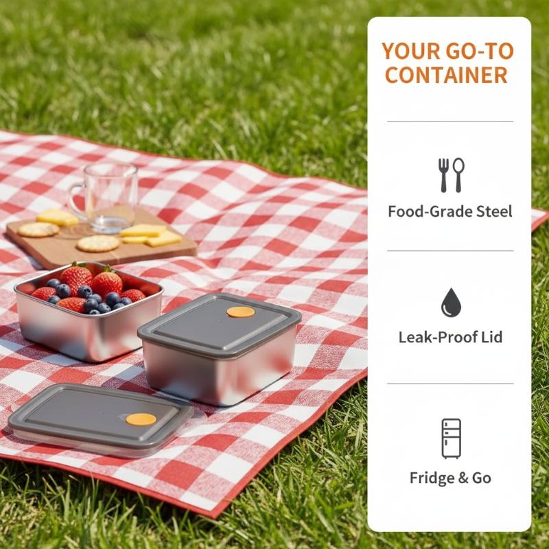 4-teiliges Set aus Edelstahl-L – Stackable Pantry Bin Bewertung und Preis
